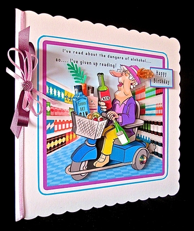 The Dangers Of Alcohol - Decoupage by Cynthia Massey