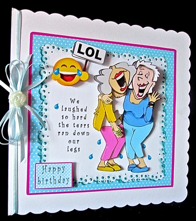 We Laughed So Hard - Decoupage by Cynthia Massey