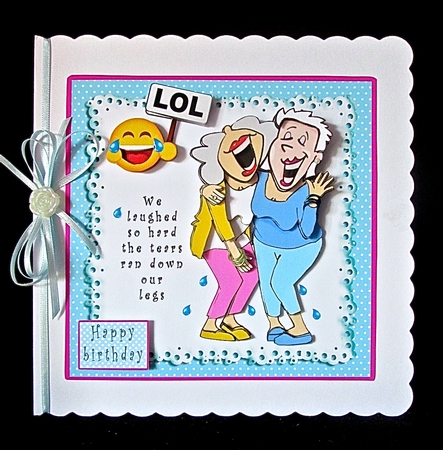 We Laughed So Hard - Decoupage by Cynthia Massey