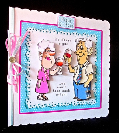 We Never Argue - We Cant Hear Each Other - Decoupage by Cynthia Massey
