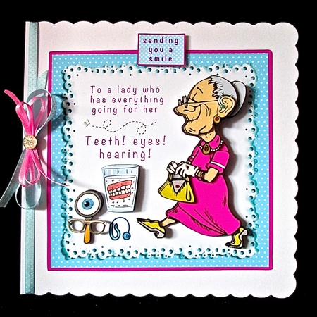 To A Lady Who Has Everything Going For Her - Decoupage by Cynthia Massey