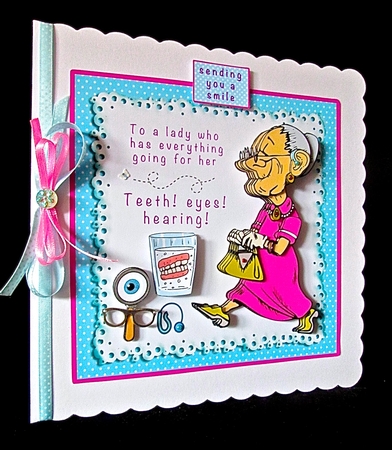 To A Lady Who Has Everything Going For Her - Decoupage by Cynthia Massey