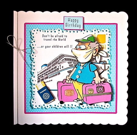 Dont Be Afraid To Travel The World - Decoupage by Cynthia Massey