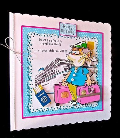 Dont Be Afraid To Travel The World - Decoupage by Cynthia Massey