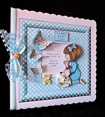 When We Snuggle Up In Bed - Decoupage by Cynthia Massey