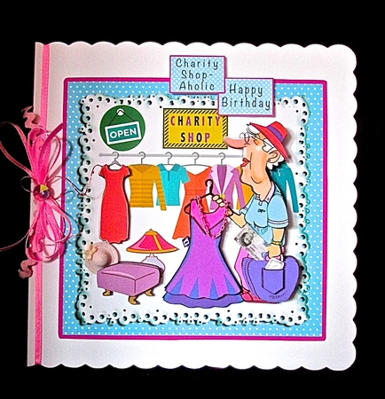 Charity Shop-Aholic - Decoupage by Cynthia Massey