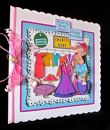 Charity Shop-Aholic - Decoupage by Cynthia Massey
