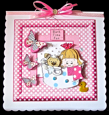 Bath Time Fun - Decoupage by Cynthia Massey