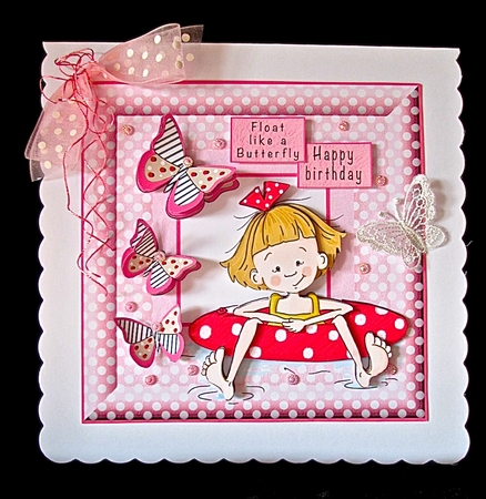 Float Like A Butterfly - Decoupage by Cynthia Massey