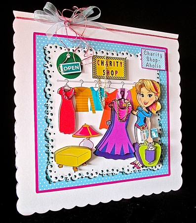 Young Charity-Shop Aholic - Decoupage by Cynthia Massey