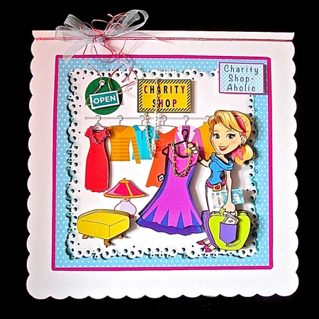 Young Charity-Shop Aholic - Decoupage by Cynthia Massey