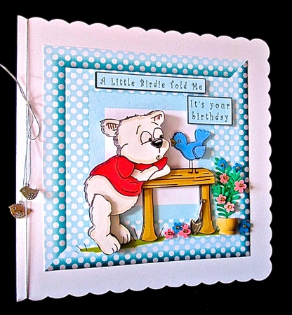 A Little Birdie Told Me - Decoupage by Cynthia Massey