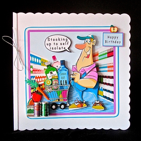 Stocking Up To Self Isolate - Decoupage by Cynthia Massey