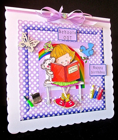Schools Out - Learning At Home - Decoupage by Cynthia Massey