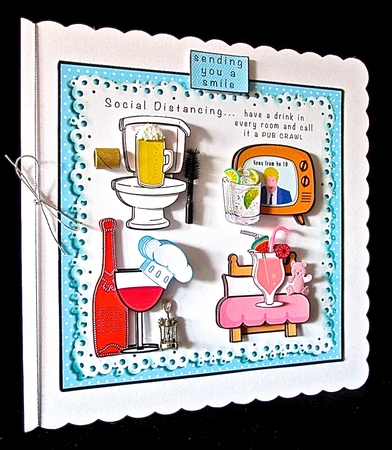 Social Distancing - Decoupage by Cynthia Massey
