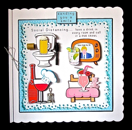 Social Distancing - Decoupage by Cynthia Massey