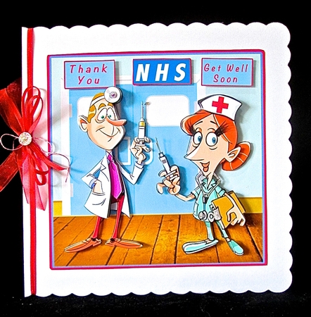 Thank You NHS and Get Well Soon - Decoupage by Cynthia Massey