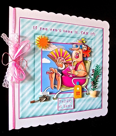 If You Cant Tone it TAN It - Decoupage by Cynthia Massey