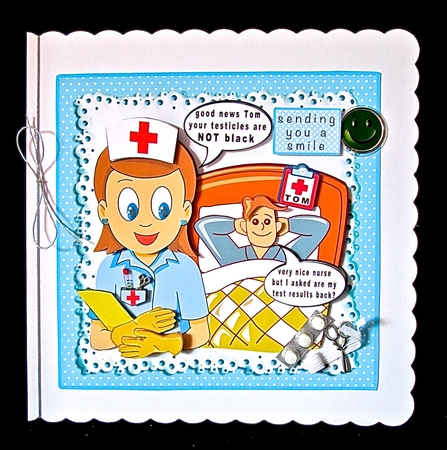 Are My Test Results Back? - Decoupage by Cynthia Massey