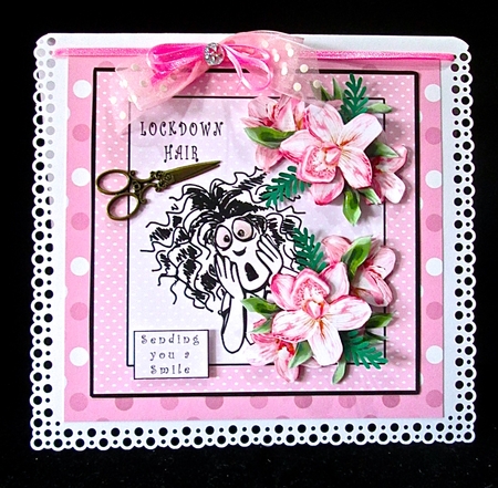 Lockdown Hair - Decoupage by Cynthia Massey