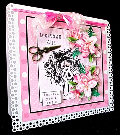 Lockdown Hair - Decoupage by Cynthia Massey