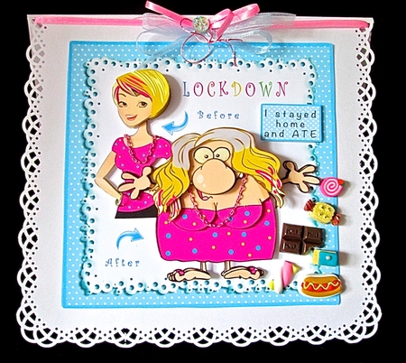 Lockdown Before & After - decoupage by Cynthia Massey