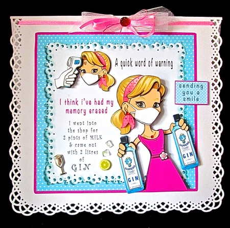 A Quick Word Of Warning - Decoupage by Cynthia Massey