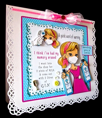 A Quick Word Of Warning - Decoupage by Cynthia Massey