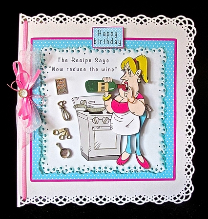 The Recipe Says -  Now Reduce The Wine- Decoupage by Cynthia Massey