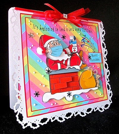 Its Beginning To Look A Lock Down Christmas - Decoupage by Cynthia Massey
