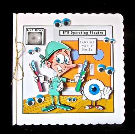Eye Surgeon - Decoupage by Cynthia Massey