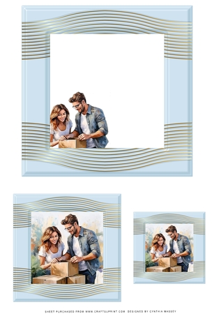  22 Candy Floss Frames by Cynthia Massey