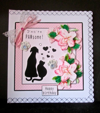 Youre PAWsome - Decoupage by Cynthia Massey
