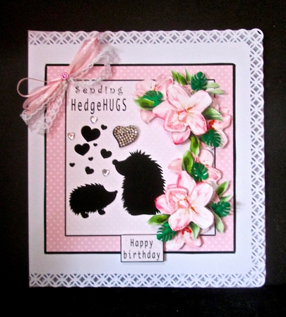 Sending HedgeHUGS - Decoupage by Cynthia Massey