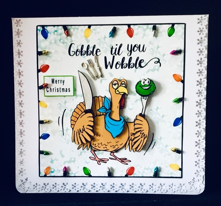 Gobble til you Wobble - Decoupage by Cynthia Massey
