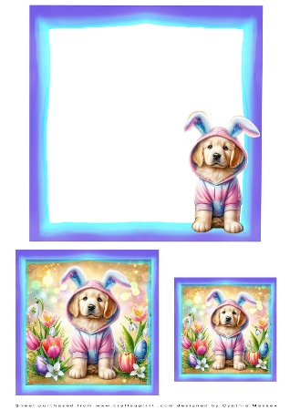 Easter Pup 3 by Cynthia Massey