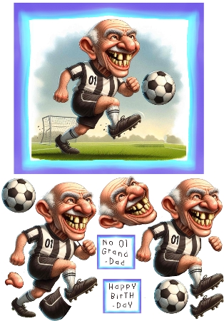 Senior Footballers 1 by Cynthia Massey