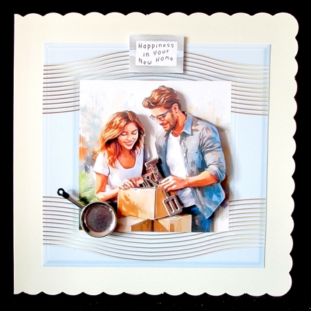 New Home Happy Couple - Decoupage by Cynthia Massey