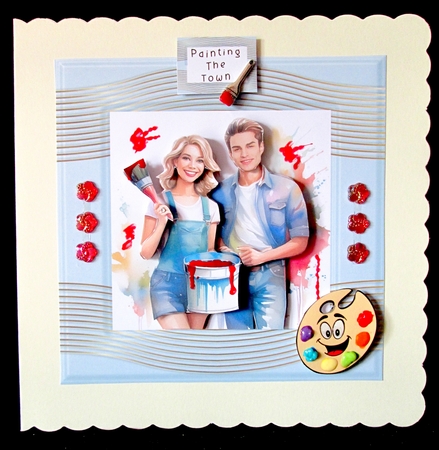Painting The Town - Decoupage by Cynthia Massey