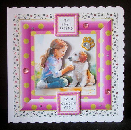 My Best Friend Girl - Decoupage by Cynthia Massey
