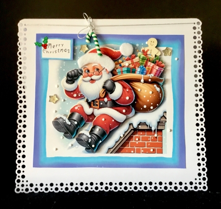 RoofTop Santa by Cynthia Massey