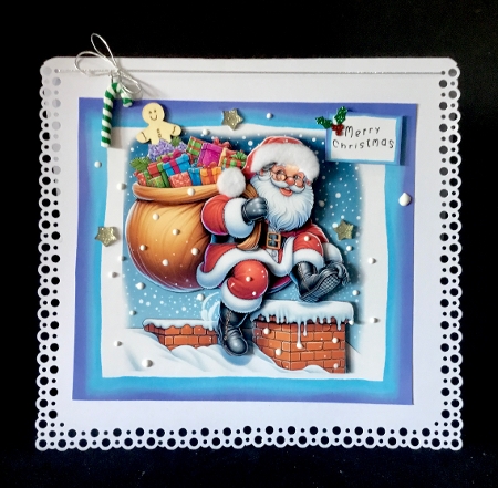 RoofTop Santa by Cynthia Massey