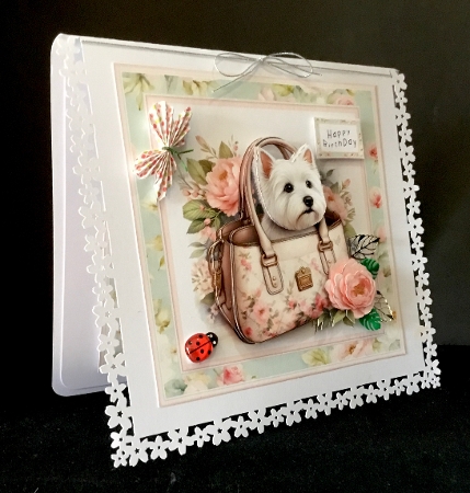 Cute Doggy Bag - Decoupage by Cynthia Massey