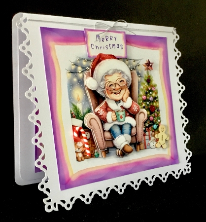 Christmas Chair Female - Decou[page by Cynthia Massey