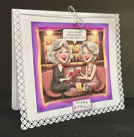 Lets Drink Responsibly - Decoupage by Cynthia Massey