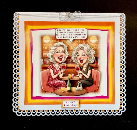 Friends, Even When - Decoupage by Cynthia Massey