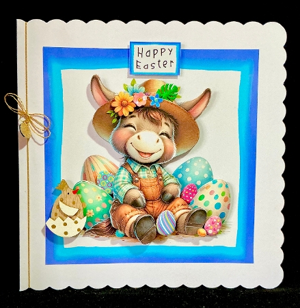 Easter Donkey - Decoupage by Cynthia Massey