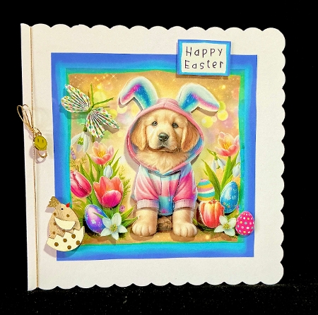 Easter Puppy - Decoupage by Cynthia Massey
