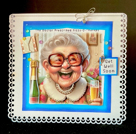 The Doctor Prescribed Fizzy-O-Therapy - Decoupage by Cynthia Massey