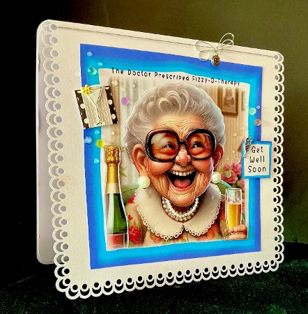 The Doctor Prescribed Fizzy-O-Therapy - Decoupage by Cynthia Massey